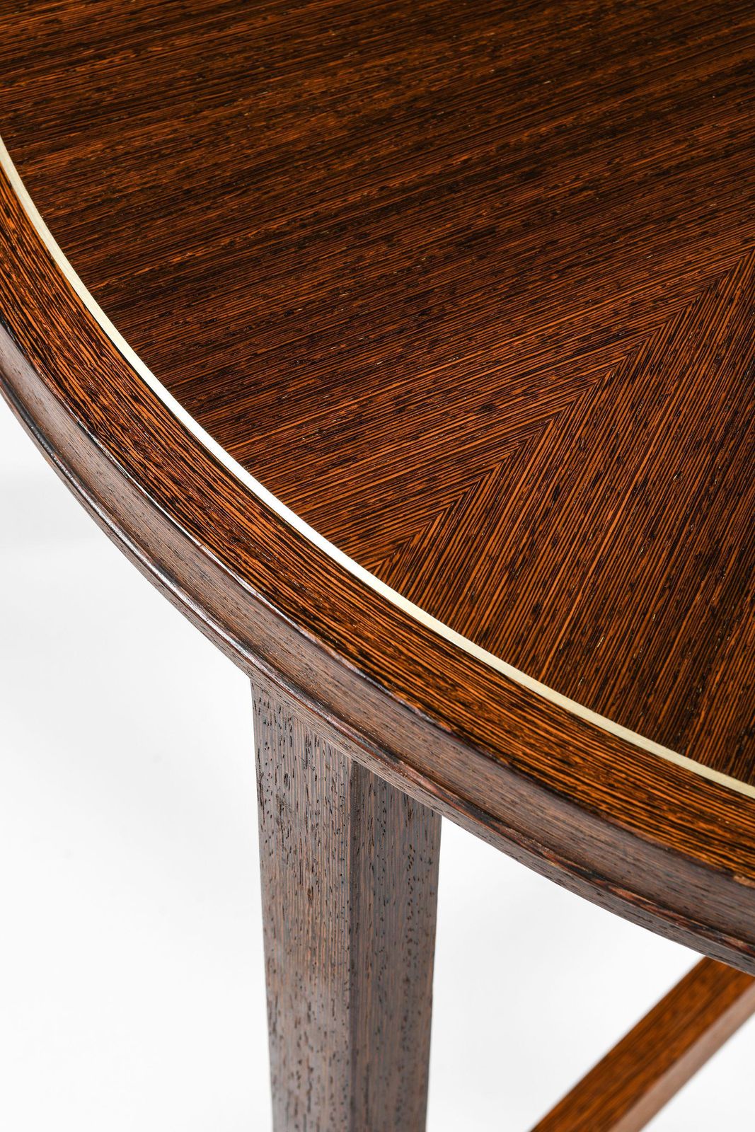 Console Tables In Wengé And Aluminium By Torsten Thorup & Claus Bonderup, 1950's photo vinterior