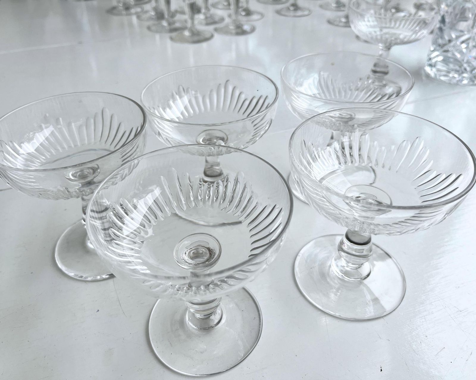 Baccarat Champagne Glasses | 5pcs | 1910 Franceet photo buy