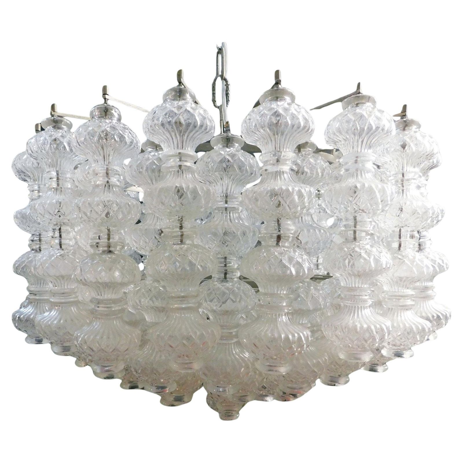 Murano Bussolotti Chandelier By Seguso