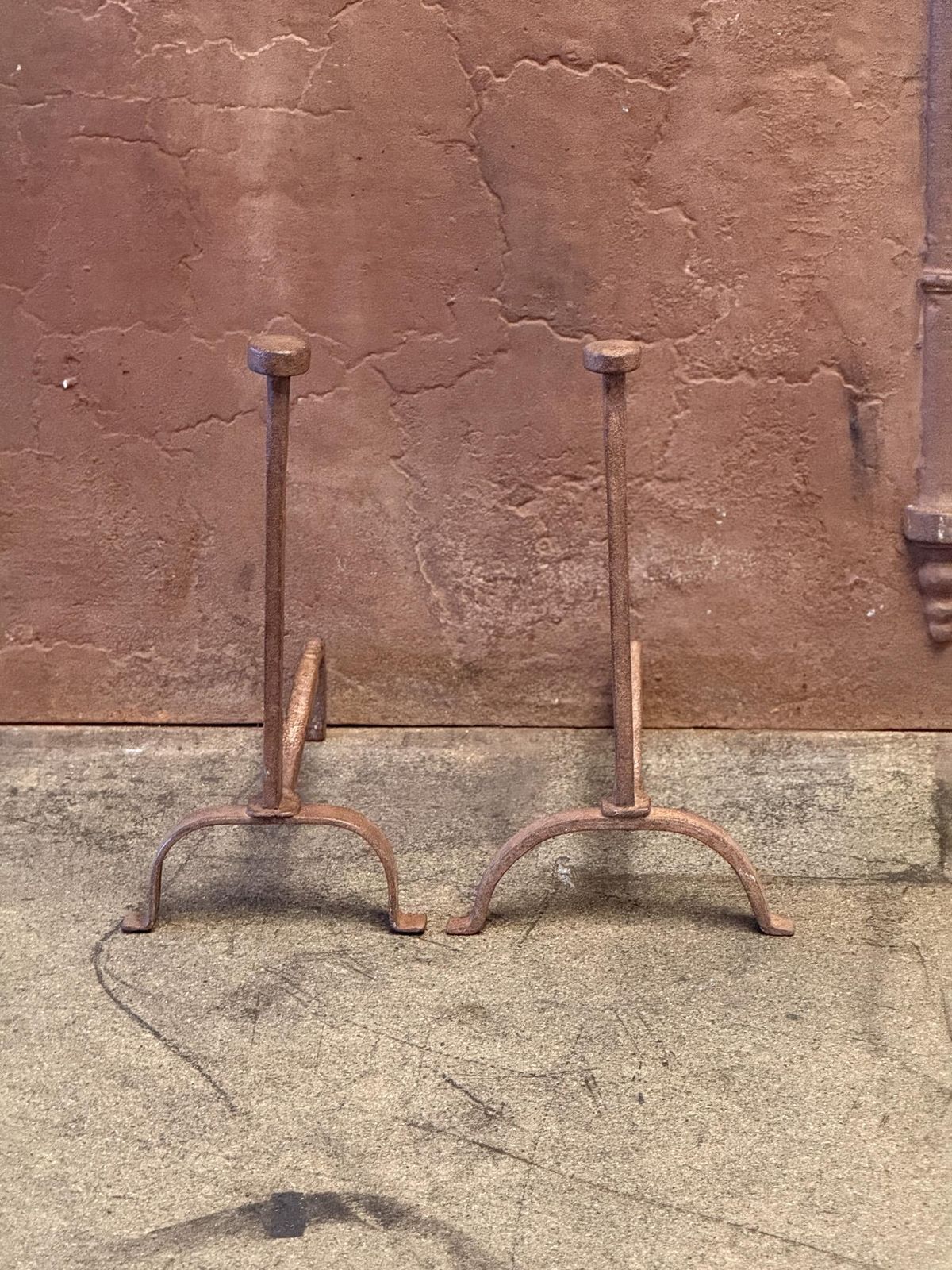 French Napoleon III Andirons Or Firedogs, 19th Century photo furniture