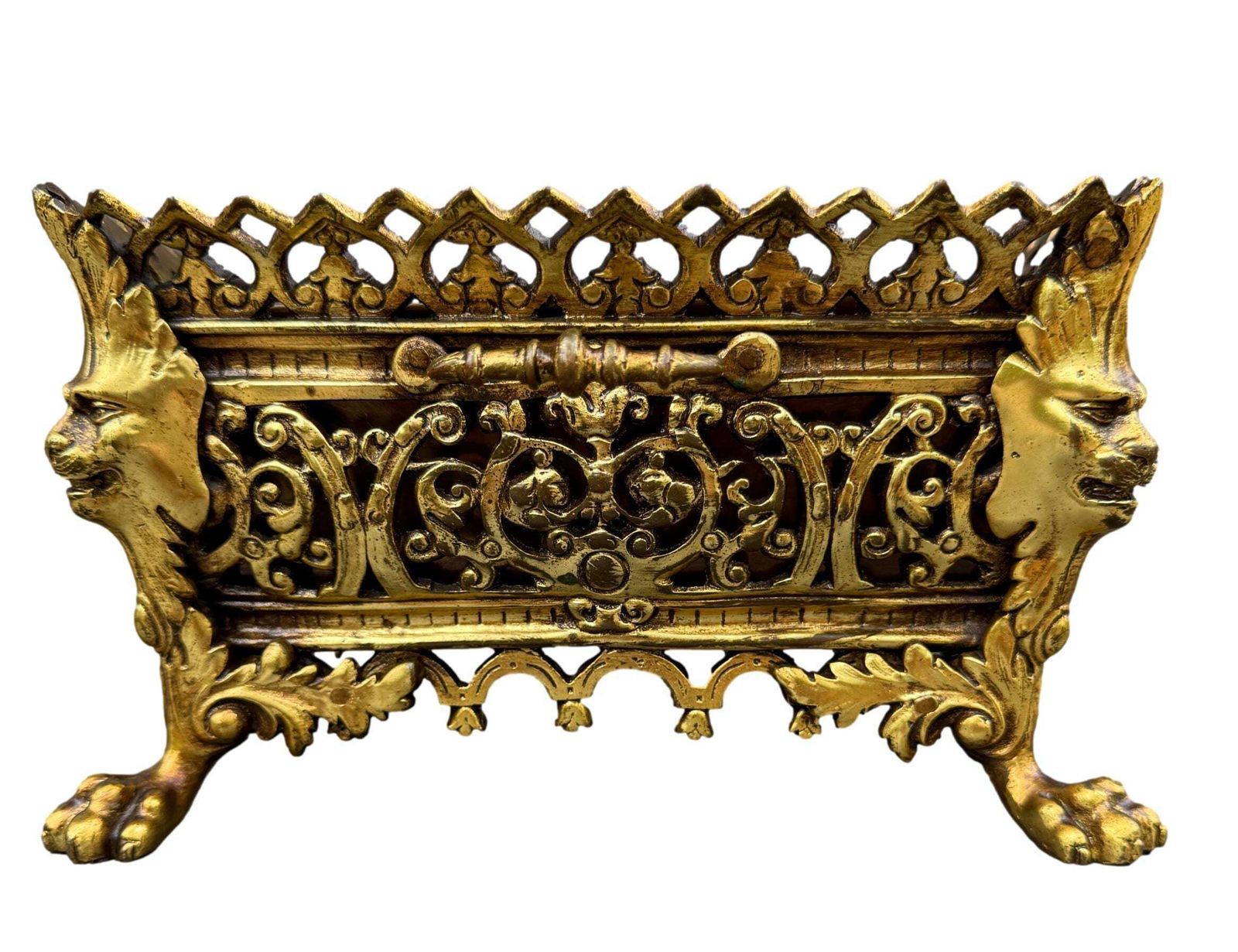 Antique French Gilt Bronze Jardinière, Circa 1920 Centerpiece, Gift For Her photo Home Decor