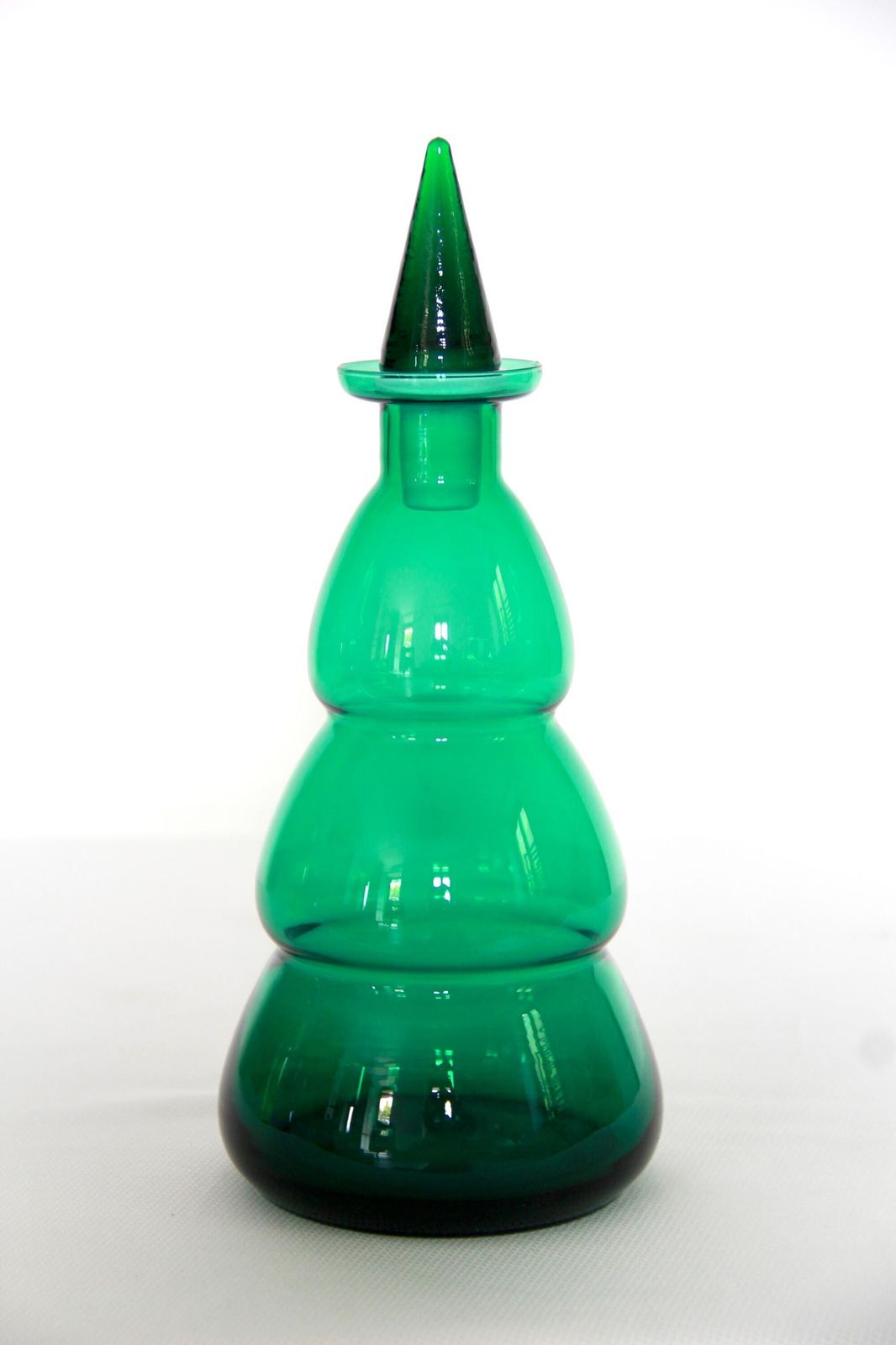Bottiglie, Vintage Collectible Murano Art Glass Bottle / Decanter By Carlo Moretti, Italy, 1980s photo vintage