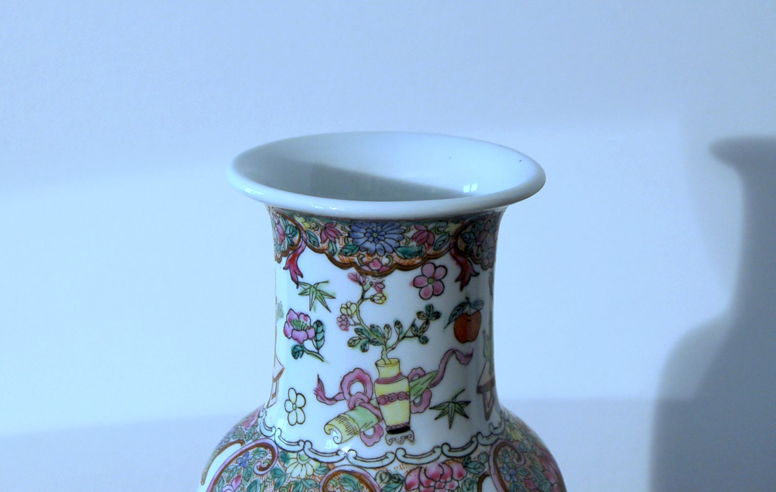Porcelain Vase Qing Dynasty   20th Century photo vintage