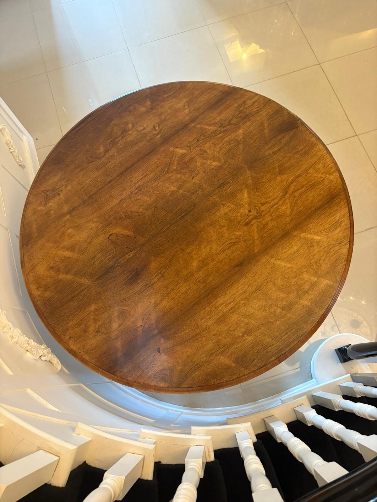 Antique 19th Century Quality Carved Rosewood Circular Dining Table photo buy