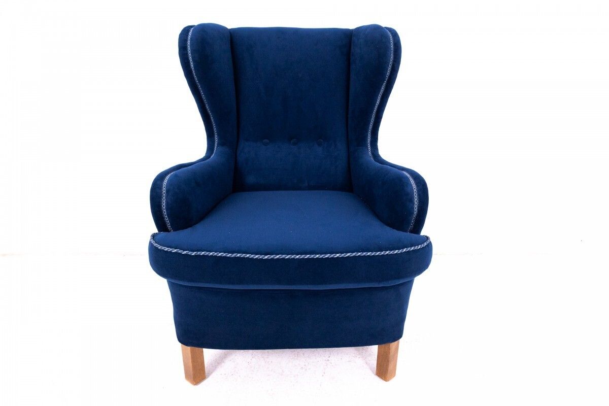 photo for sale Wingback Armchairs, Northern Europe, Mid 20th Century. After Renovation.