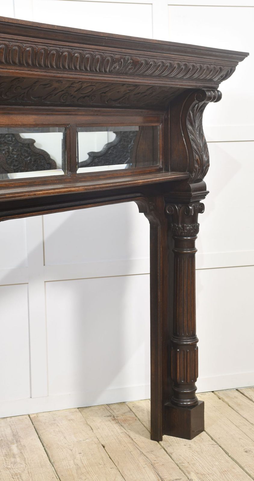 Carved Oak Fire Surround photo Home Fixtures