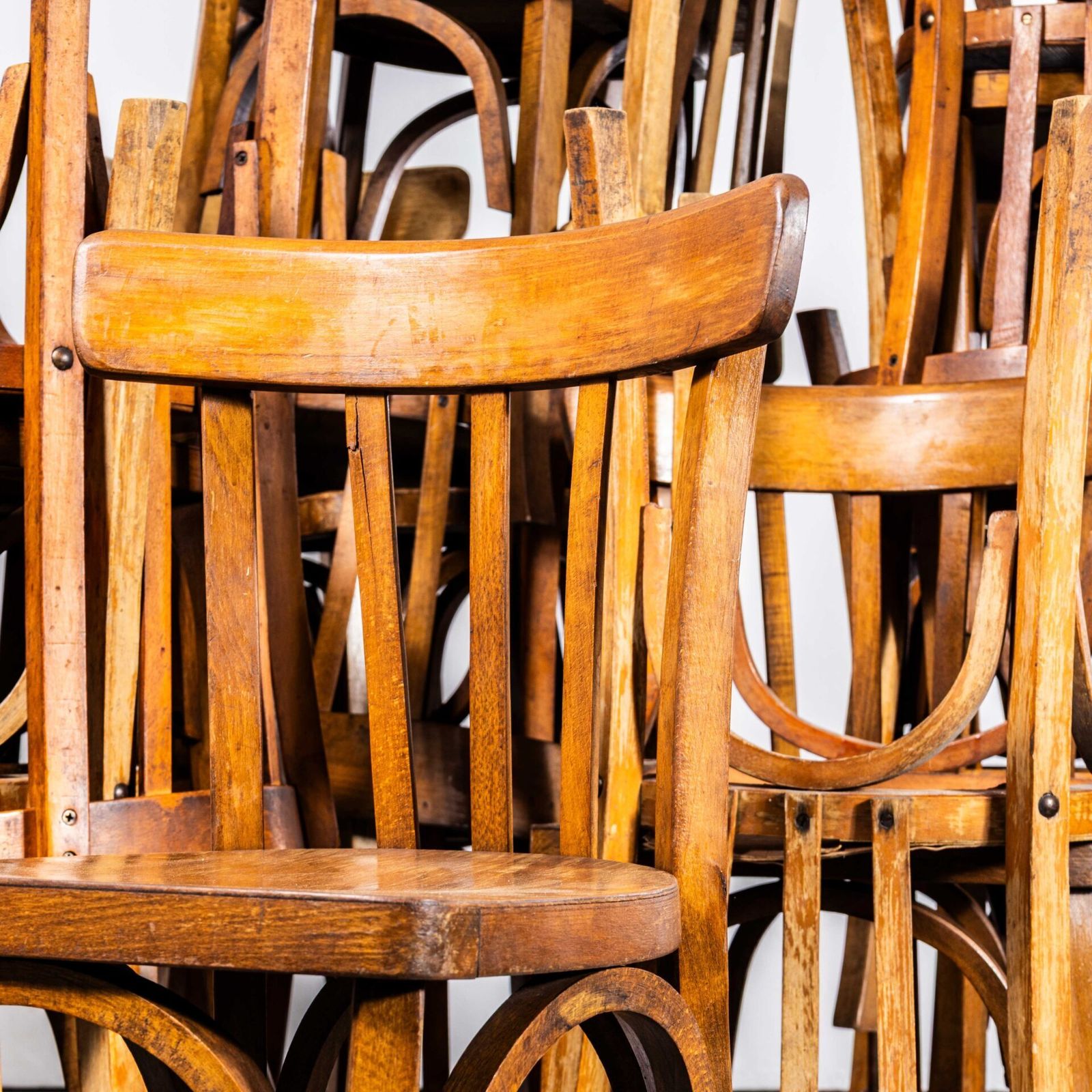 1950’s Honey Oak Classic Luterma Cafe Dining Chairs photo furniture