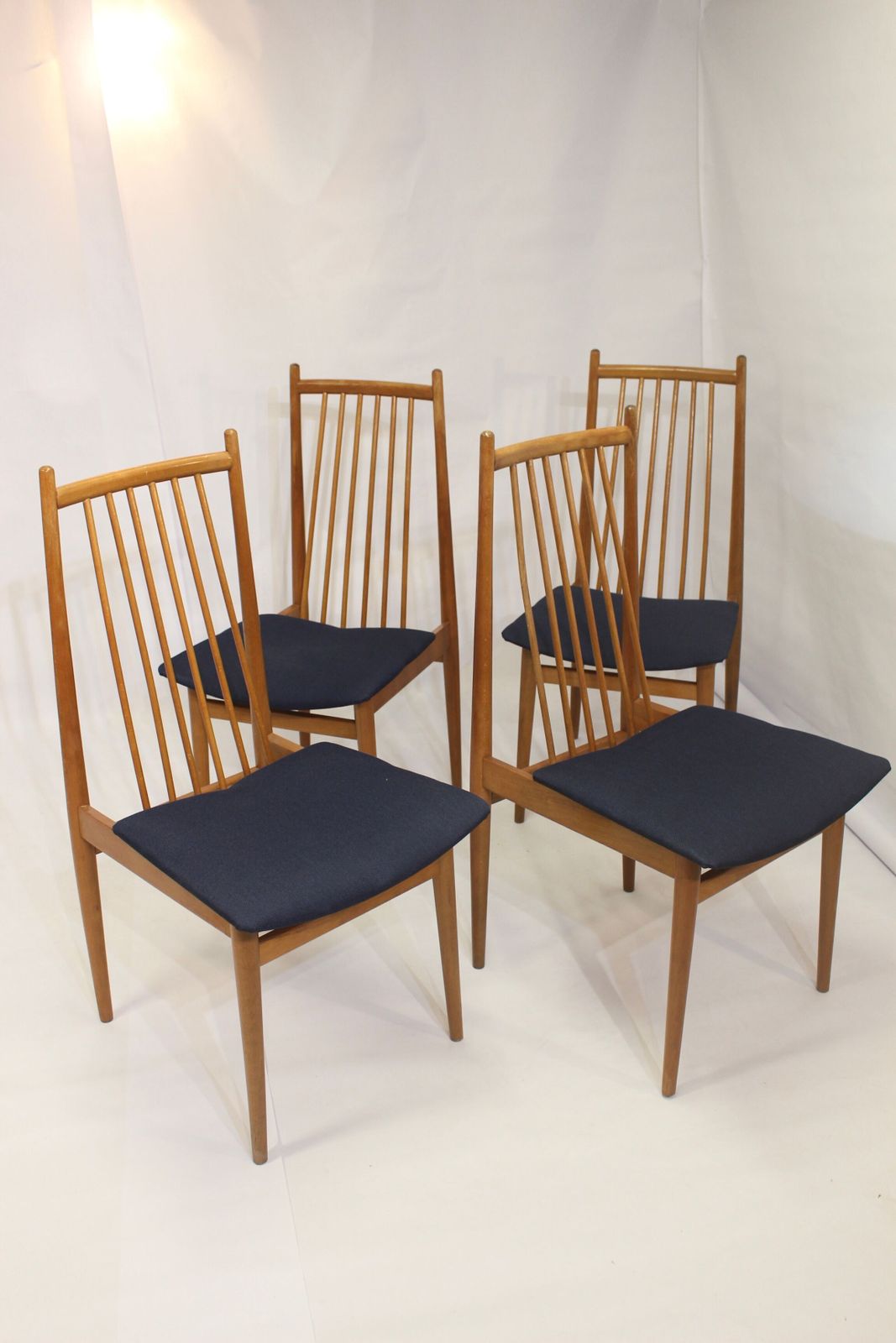 Set Of 4 Scandinavian Chairs Year 70s photo furniture
