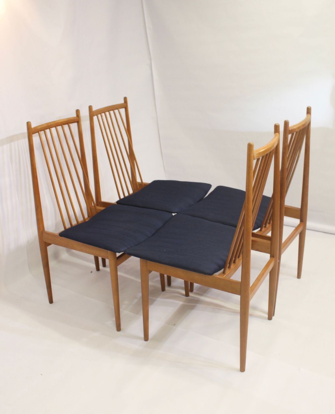 Set Of 4 Scandinavian Chairs Year 70s photo vinterior