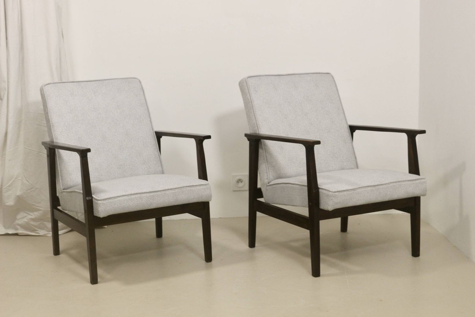 Pair Of Armchairs, 1970s, Vintage photo vintage