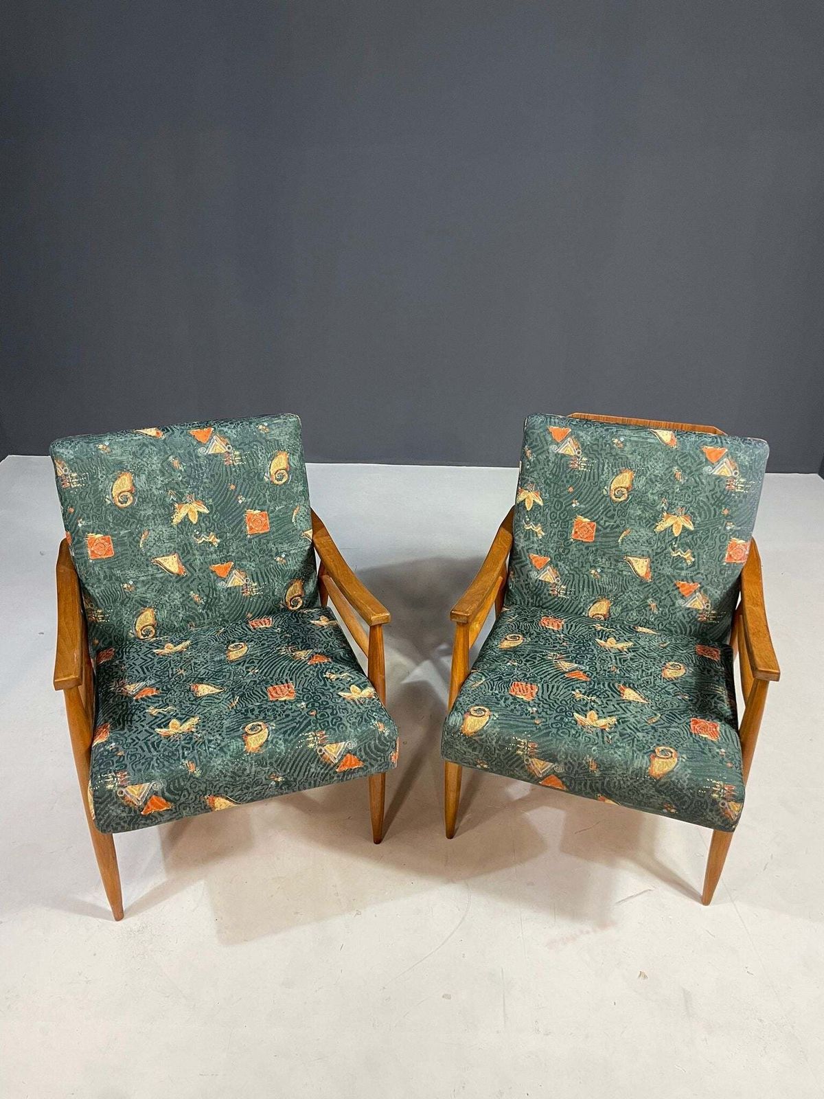 Pair Of Mid Century Modern Lounge Armchairs, Czechoslovakia, 1960s photo Furniture