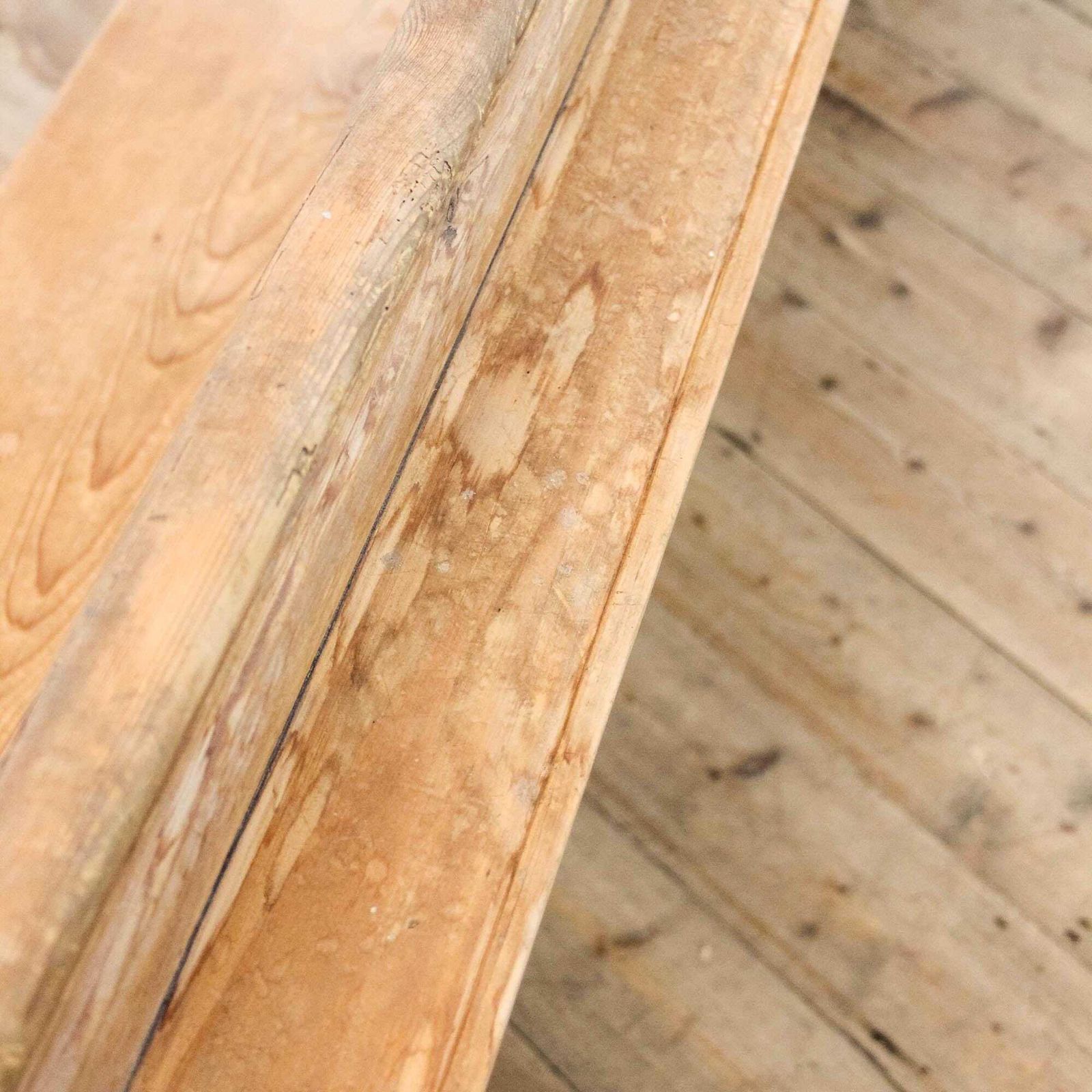 Antique 19th Century Stripped Pine Pew | Antique Pine Bench | Bench For Entryway | Hallway Furniture | Antique Furniture photo vintage