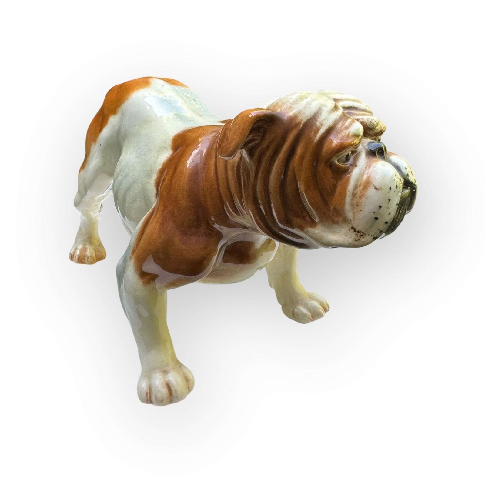 Vintage Goebel Porcelain Bulldog Figurine Ch626 West Germany 18cm photo 95.0