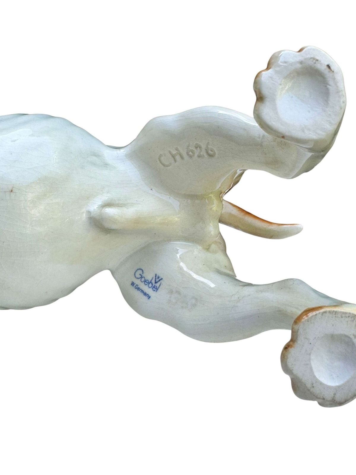 photo for sale Vintage Goebel Porcelain Bulldog Figurine Ch626 West Germany 18cm