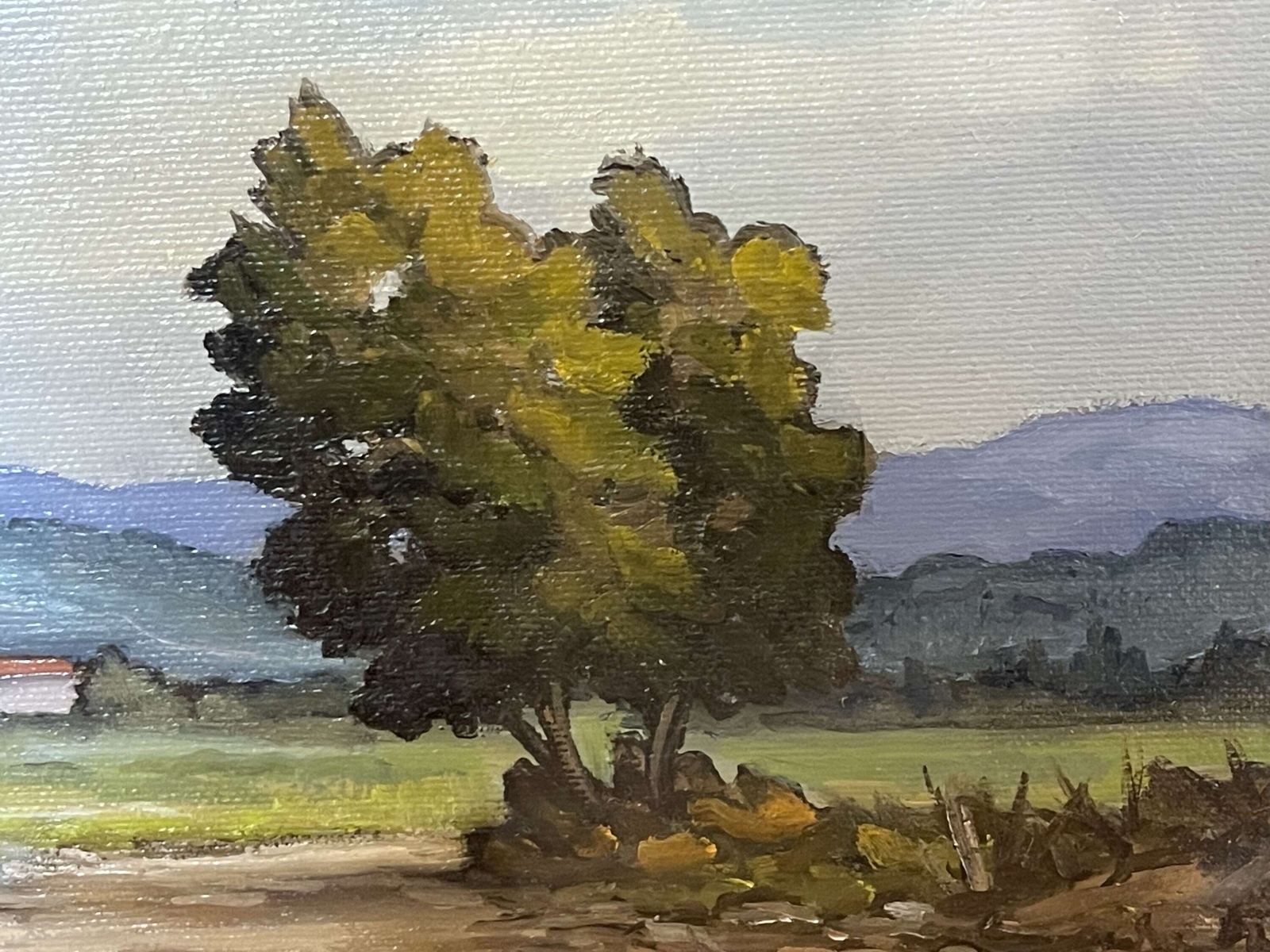 Italian Landscape Oil Painting By Renato Cappelli photo furniture