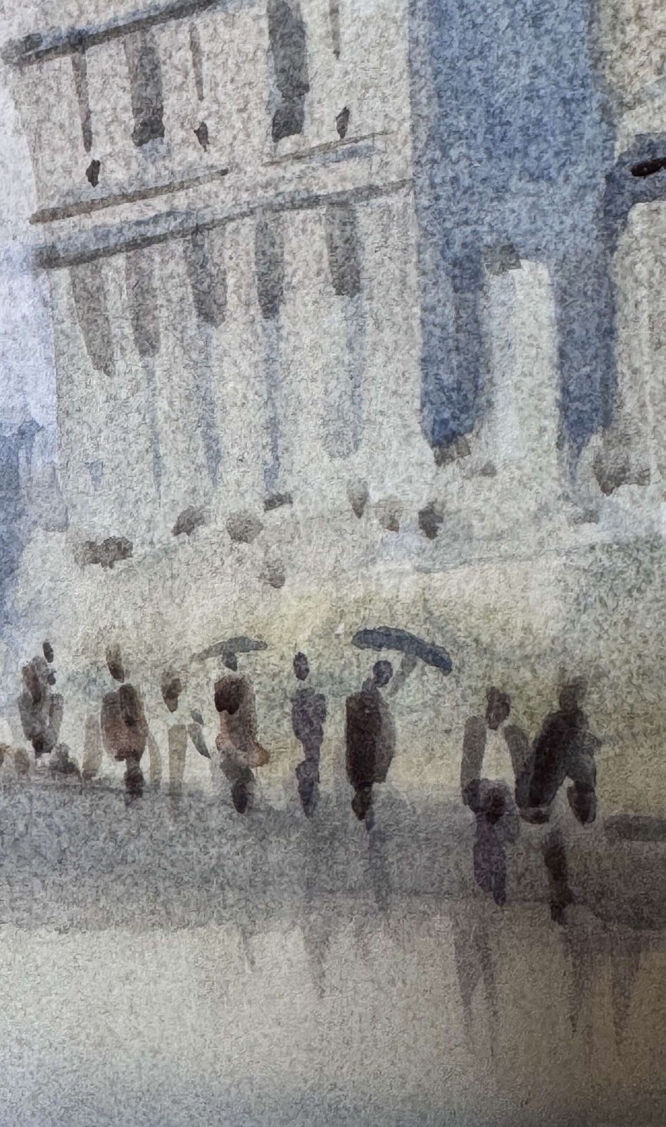 St Pauls Catherdral By Sydney Vale Original Watercolour Painting photo for sale