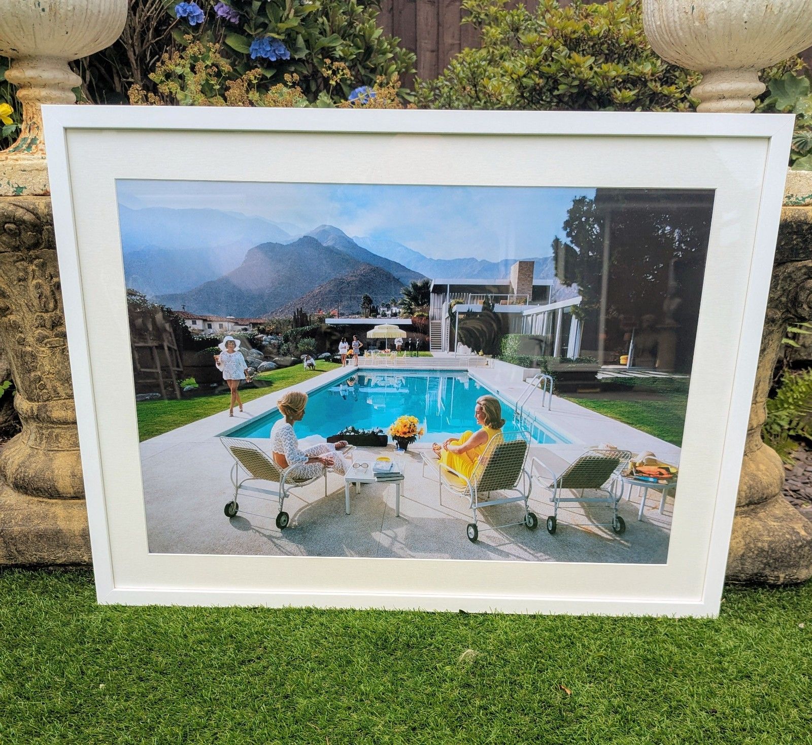 Aron Slims 1970 Pool Gossip High Original Quality Print  Delivery Available 0071. photo Art