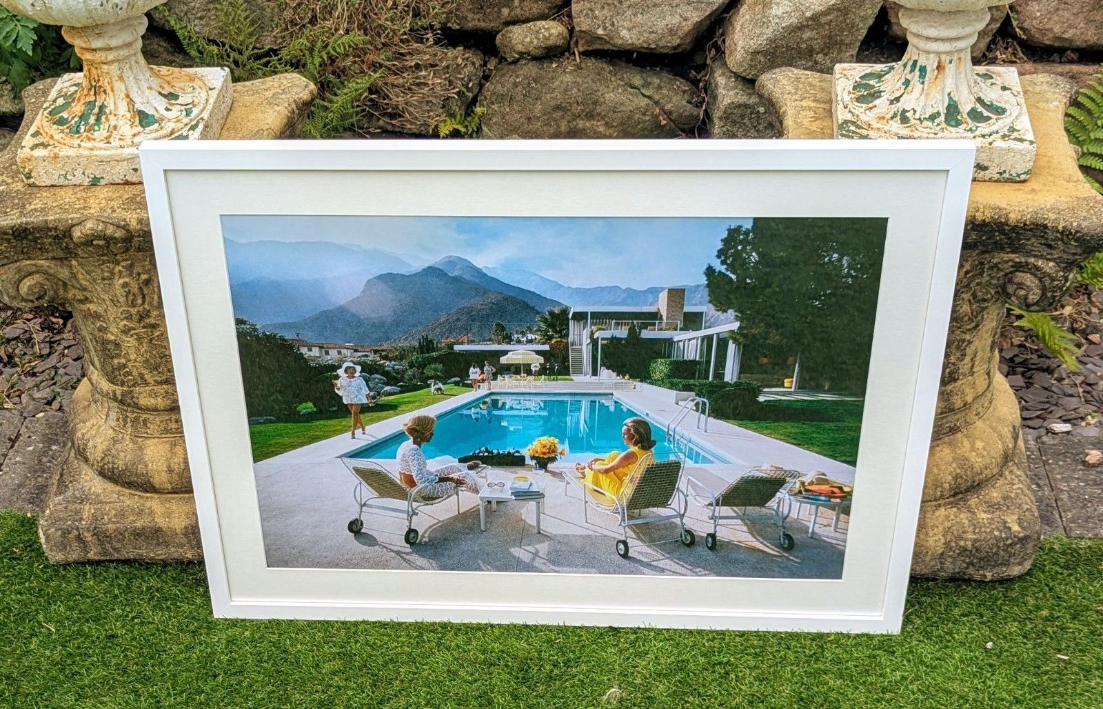 photo furniture Aron Slims 1970 Pool Gossip High Original Quality Print  Delivery Available 0071.