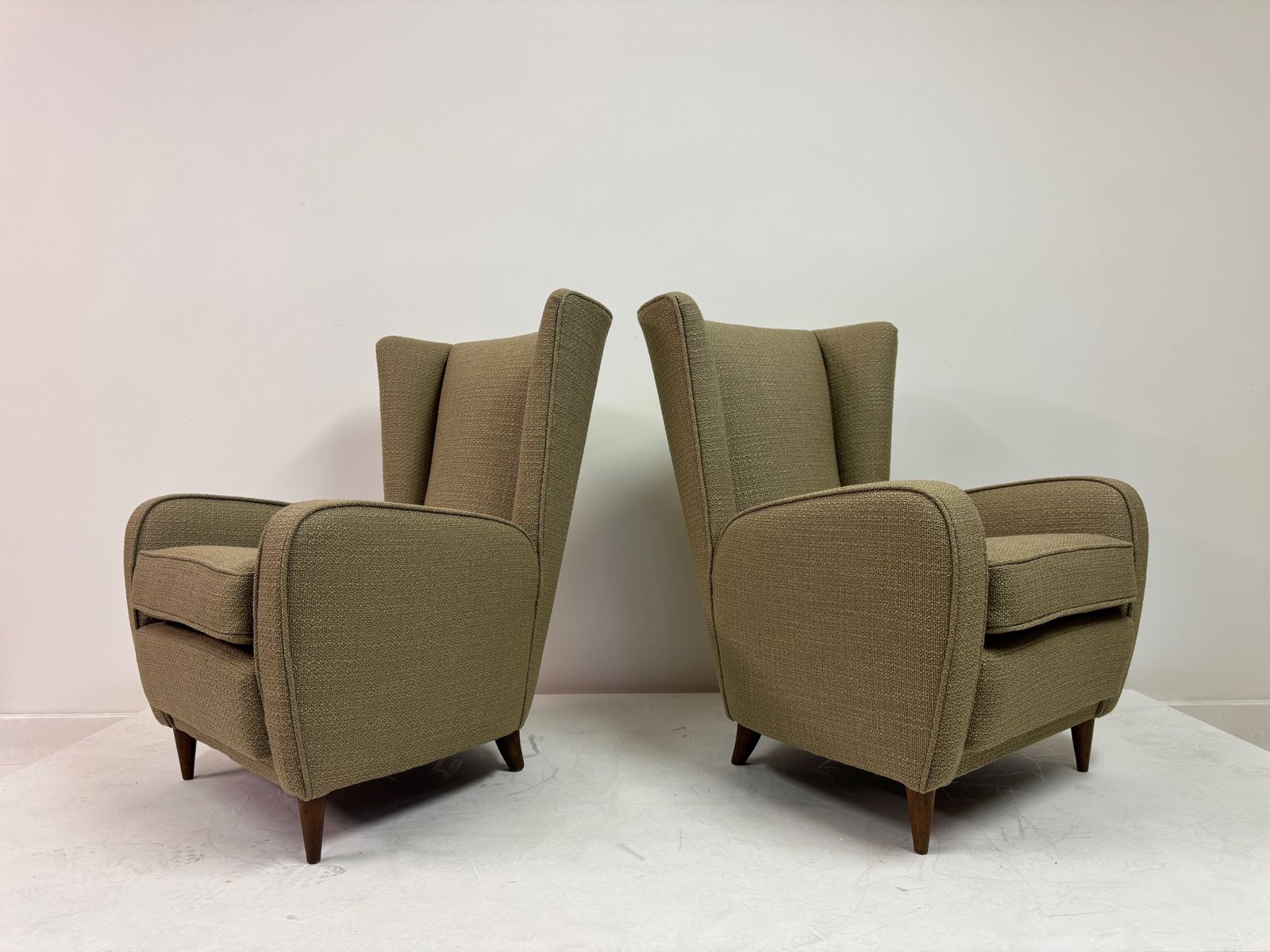 Furniture Pair Of Paolo Buffa Armchairs, Italy, 1950s photo