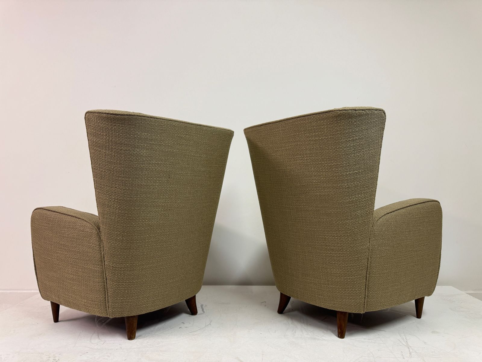 photo vintage Pair Of Paolo Buffa Armchairs, Italy, 1950s