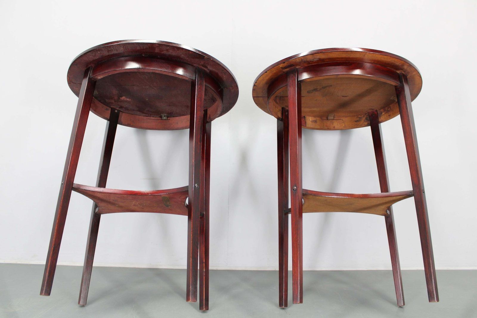 photo buy 1930s Pair Of Restored Thonet Side Tables No. 206, Czechoslovakia