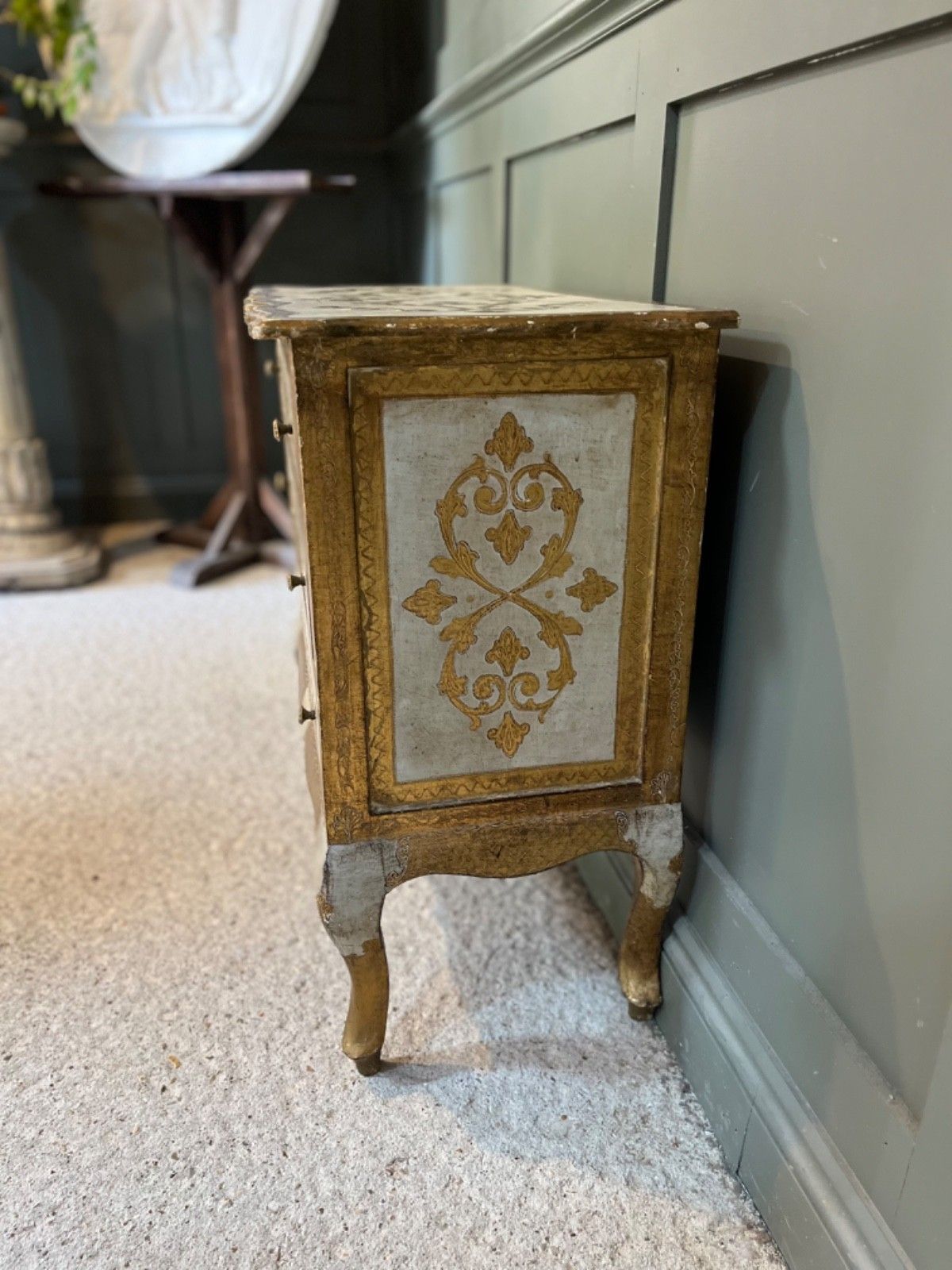 Vintage Chest Of Drawers Italian Painted Gilt photo buy