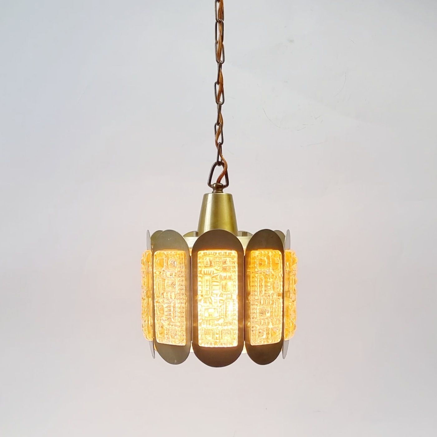 Mid Century Scandinavische Glazen Plafondlamp Van Vitrika, Denemarken, Jaren 1960 photo vinterior