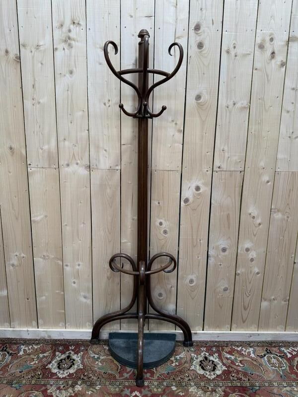 Portemanteau   Perroquet Thonet En Bois Courbé