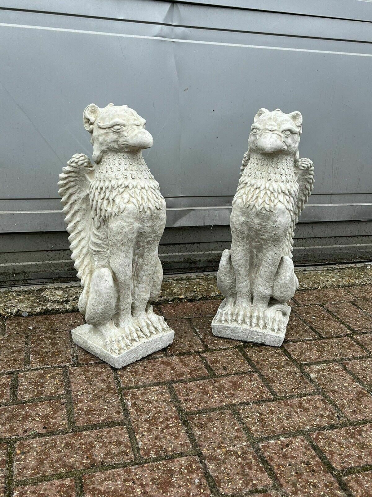 Pair Of Griffins. Perfect For Pier Cap Decoration Or Use A Statues photo for sale