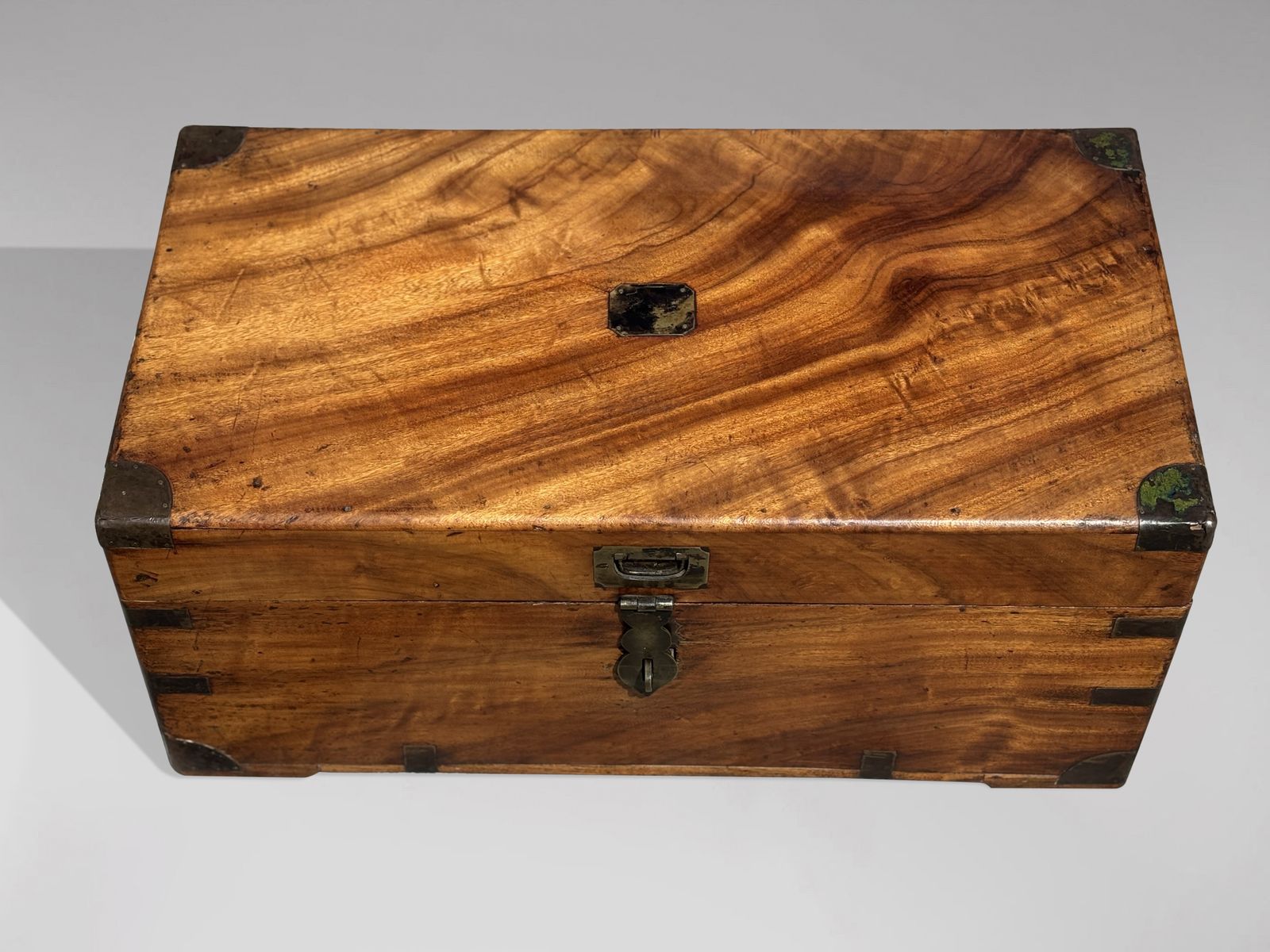 Mid 19th Century Camphor Wood Traveling Trunk With Fitted Interior photo Furniture