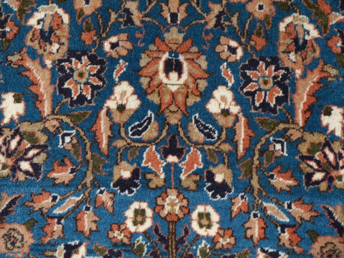 Vintage Kashmir Wool Rug – Prayer Design With Tree Of Life | 92 X 62 Cm photo vinterior