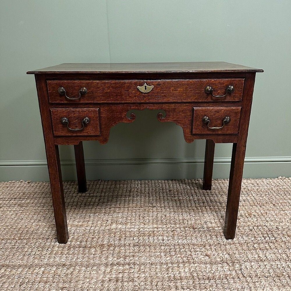 Country House 18th Century Antique Oak Side Table