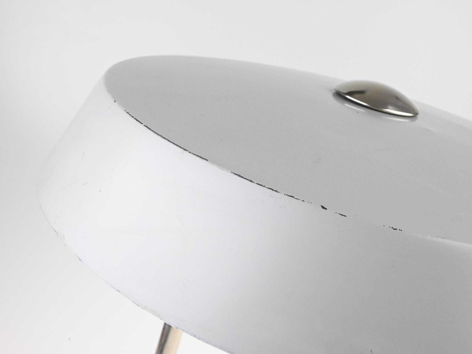 photo for sale Vintage German Gray Table Lamp By Veb Leuchtenbau, Desk Lamp, Mid Century Lamp, Gray Lamp, Mid Century Lighting, Table Lamp, Desk Light