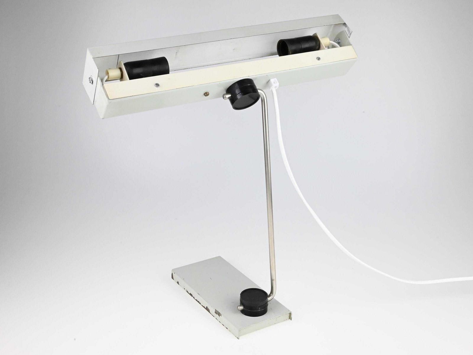 Vintage Veb German Desk Lamp, Veb Lamp, Vintage Table Lamp, Industrial Lamp, Desk Lamp, Mid Century Lighting, Grey Lamp, German Lamp photo 199.0