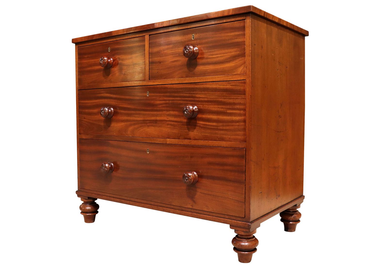 Antique 19th Century Mahogany Chest Of Drawers photo Furniture