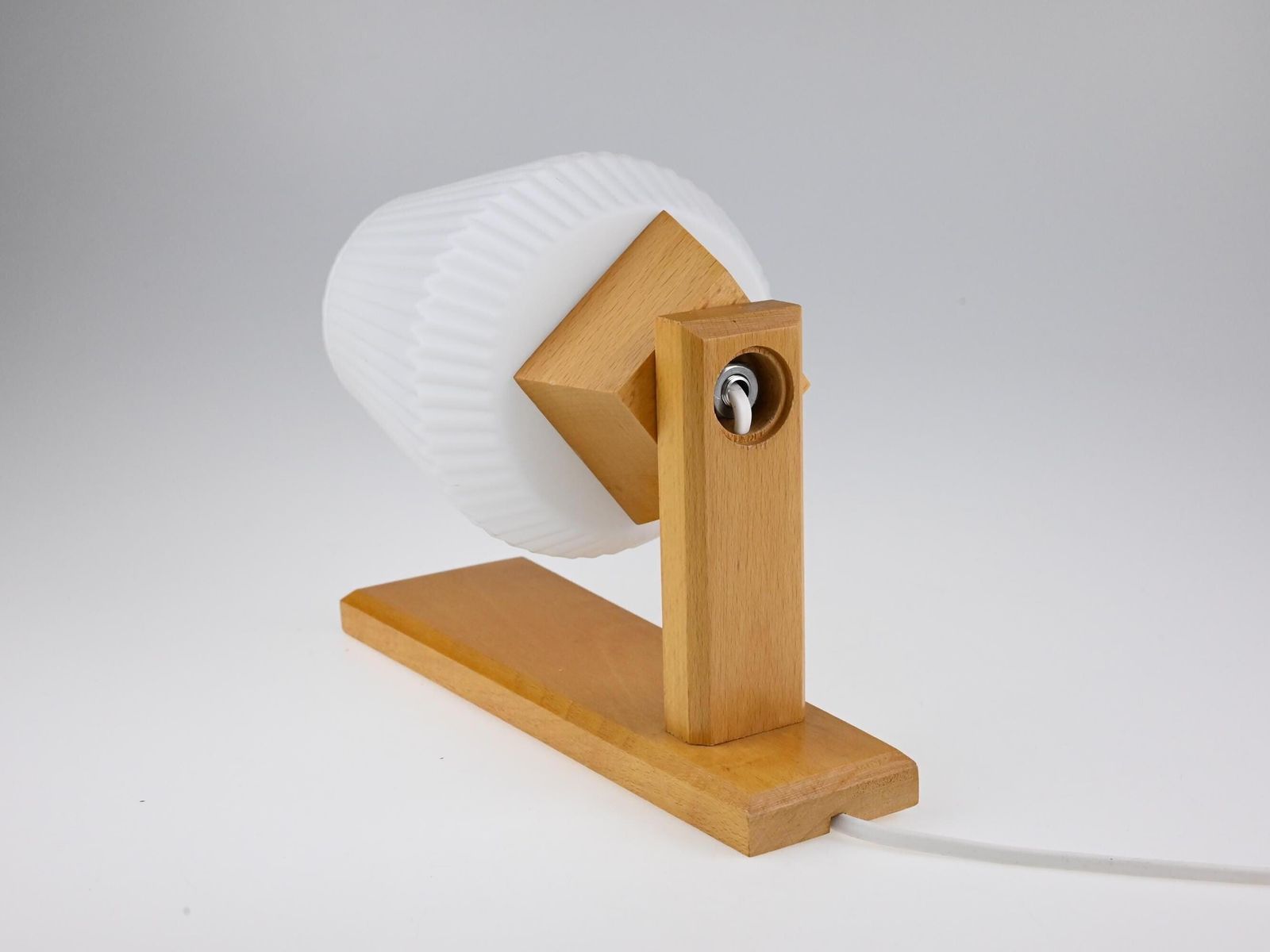 Vintage Wooden Wall Lamp With Glass Shade, Vintage Wooden Lamp, Vintage Wall Lamp, Wall Lighting, Wall Sconce Lighting, Wooden Lamp, Lamp photo vintage
