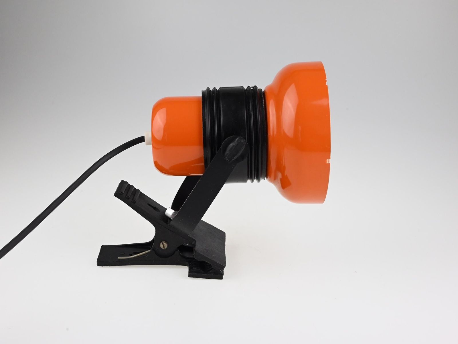 Mid Century Desk Lamp, Clip On Lamp, Desk Metal Lamp, Table Lamp, Desk Lamp, Bedside Lamp, Mid Century Lamp, Orange Lamp, Table Light