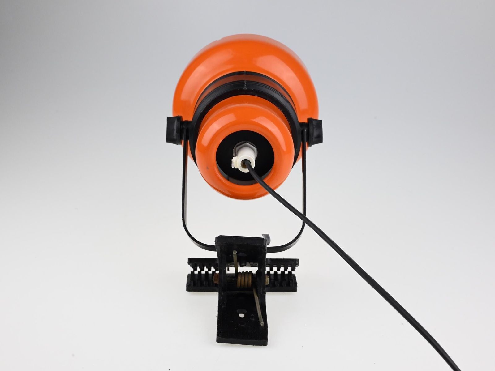 Mid Century Desk Lamp, Clip On Lamp, Desk Metal Lamp, Table Lamp, Desk Lamp, Bedside Lamp, Mid Century Lamp, Orange Lamp, Table Light photo buy