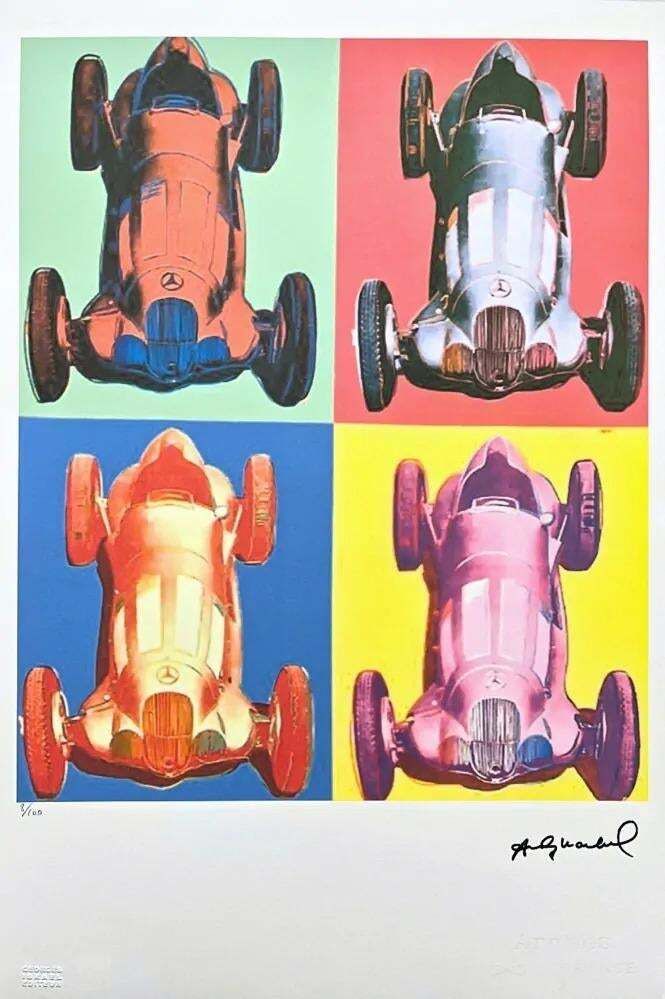 After Andy Warhol, Mercedes Benz, 1980s, Lithograph