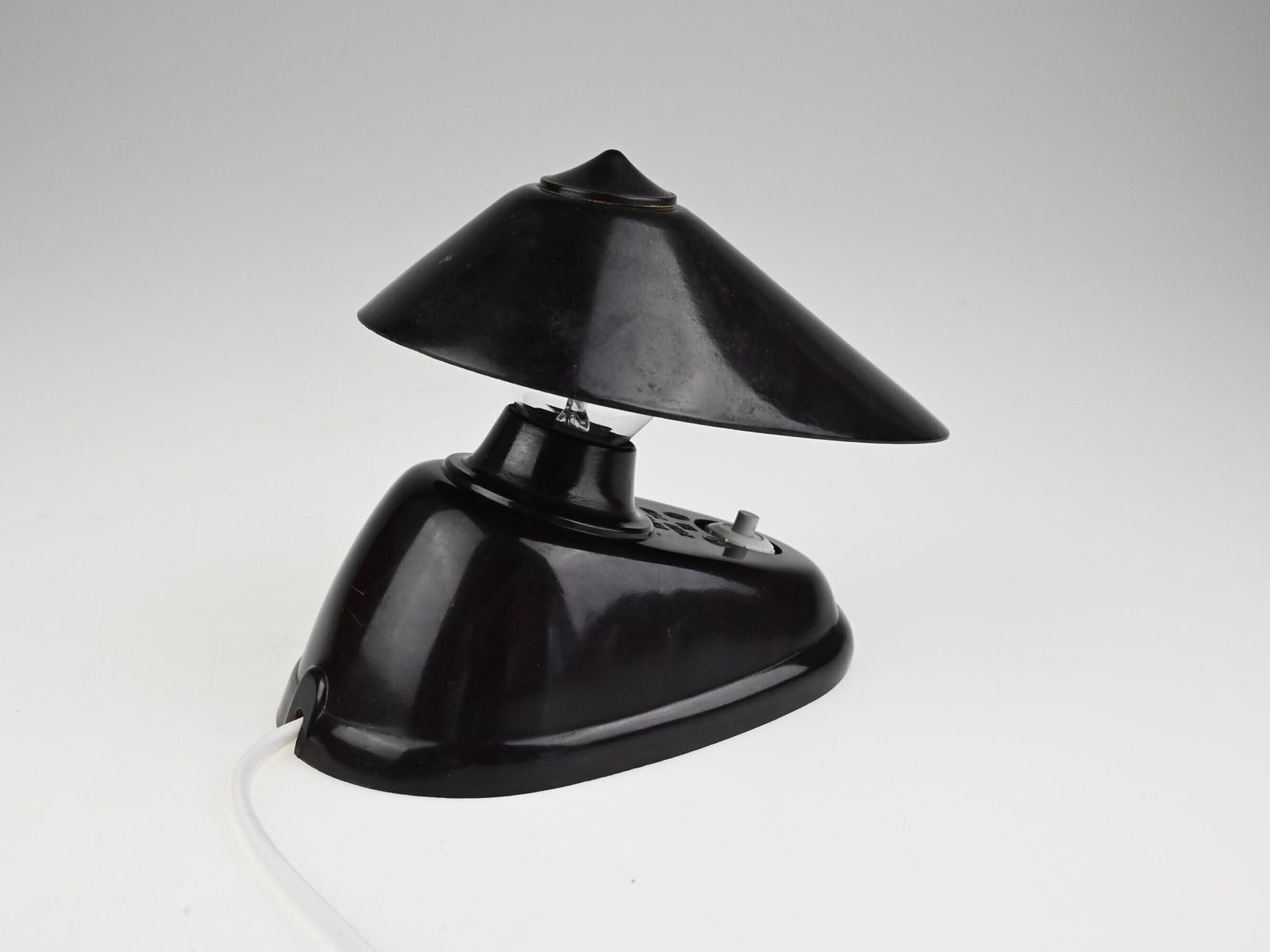 Vintage Bakelite Mushroom Lamp, Bauhaus Style, Bauhaus Lamp, Bakelite Lamp, Desk Lamp, Bedside Lamp, Art Deco Lamp, Bauhaus, Type 11641 photo Lighting