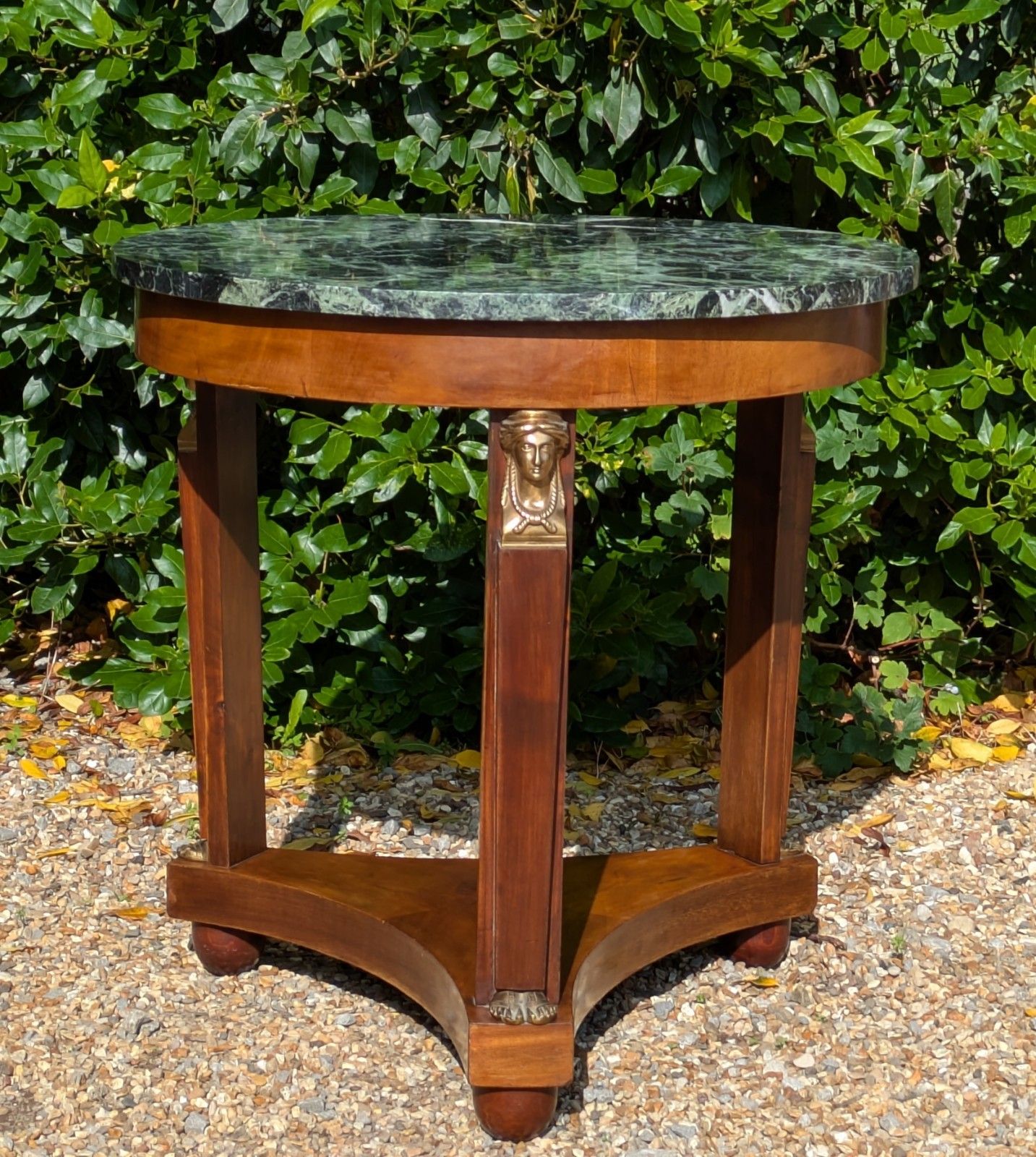 Antique French Gueridon Table Marble Top photo for sale