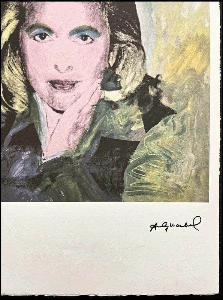 After Andy Warhol, Marcia Weisman Yellow, 1980s, Lithograph photo for sale