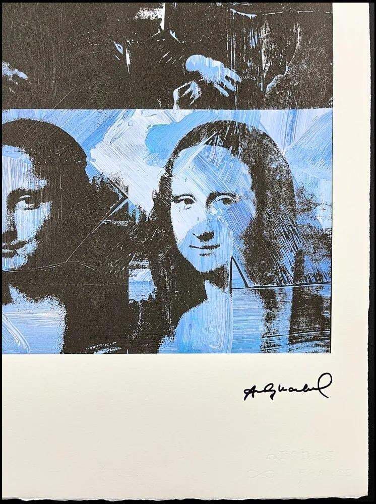 After Andy Warhol, 4x Mona Lisa, 1980s, Lithograph photo Art