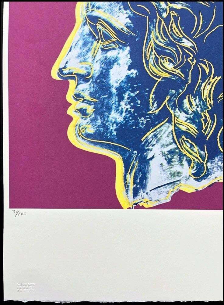 After Andy Warhol, Alexander The Great   Dark Pink, 1980s, Lithograph photo Art