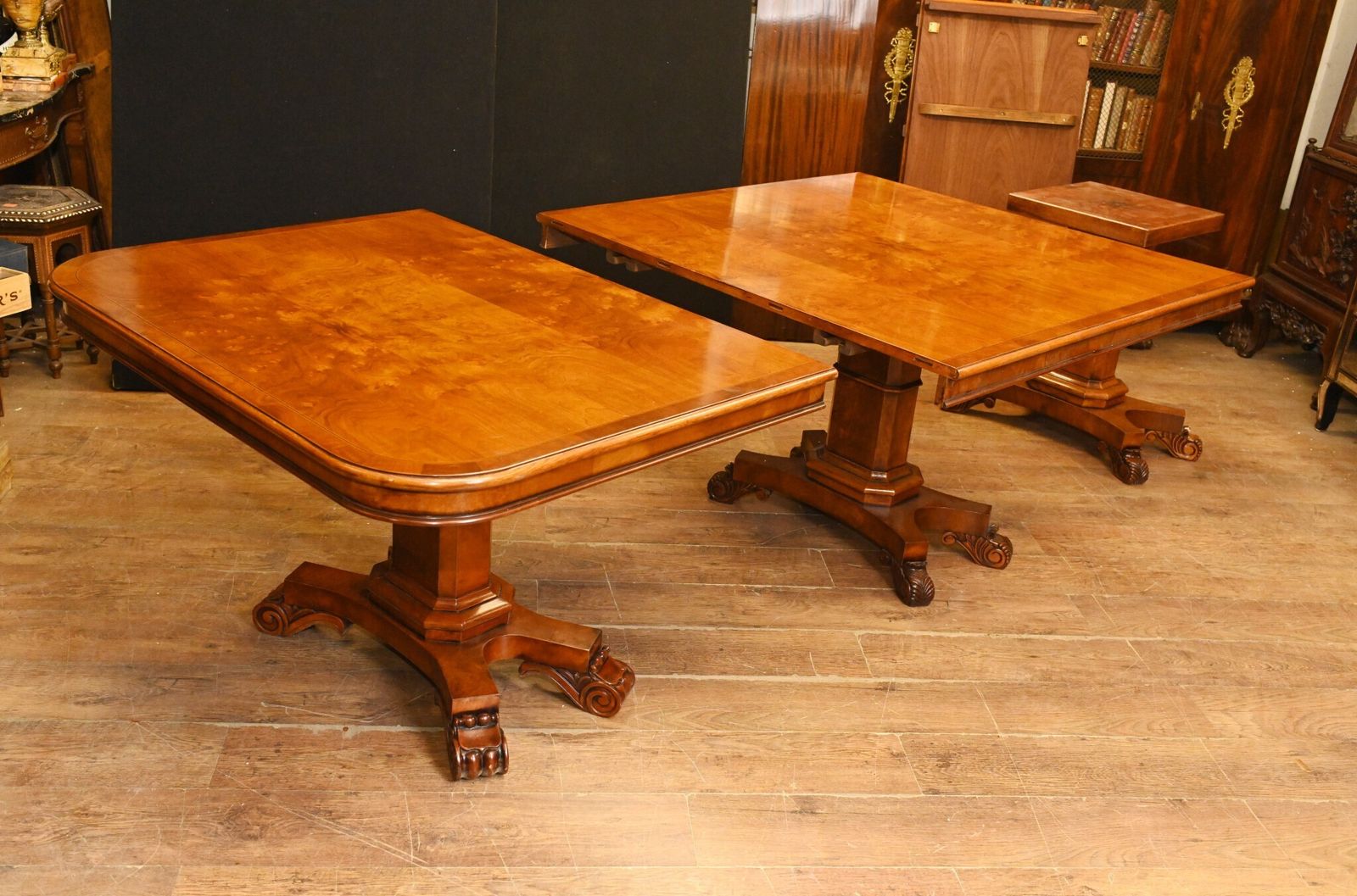 Extending Regency Dining Table   Walnut Tables George Bullock Base photo for sale