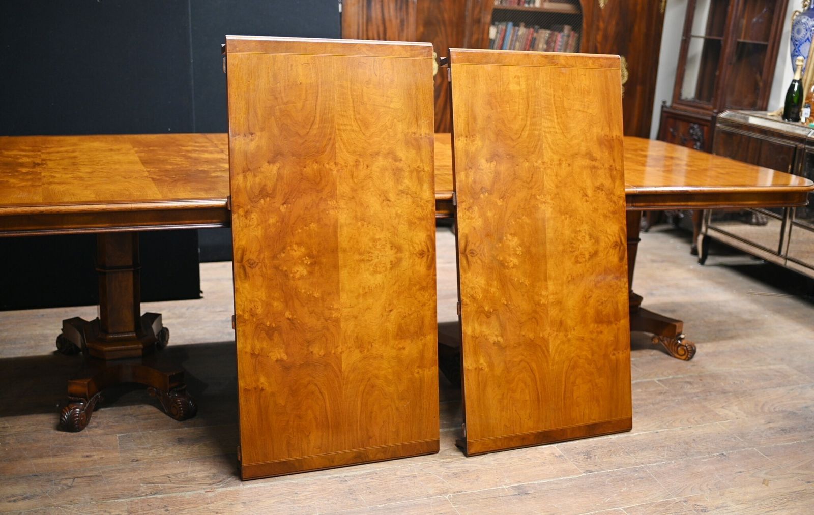 Extending Regency Dining Table   Walnut Tables George Bullock Base photo vintage