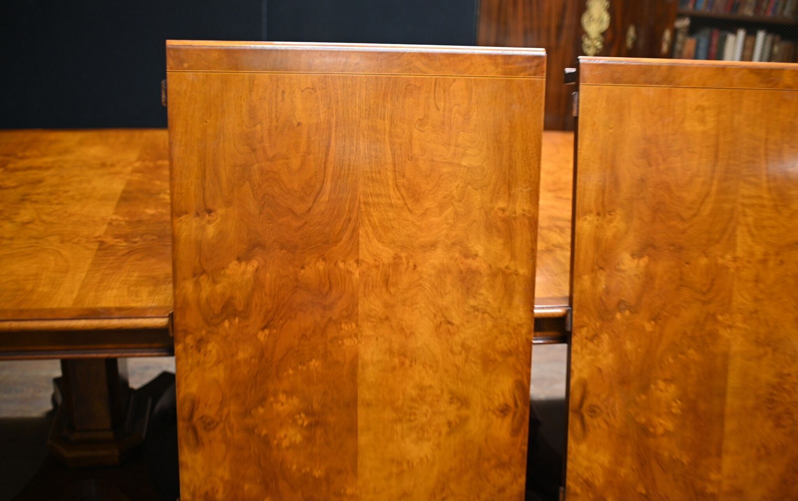 photo furniture Extending Regency Dining Table   Walnut Tables George Bullock Base