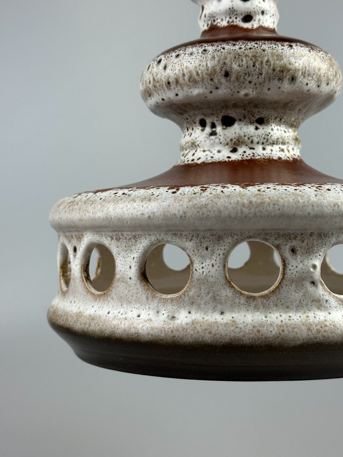 60s 70s Ceramic Ceiling Light Fixture Pendant Mid Century Design photo Lighting