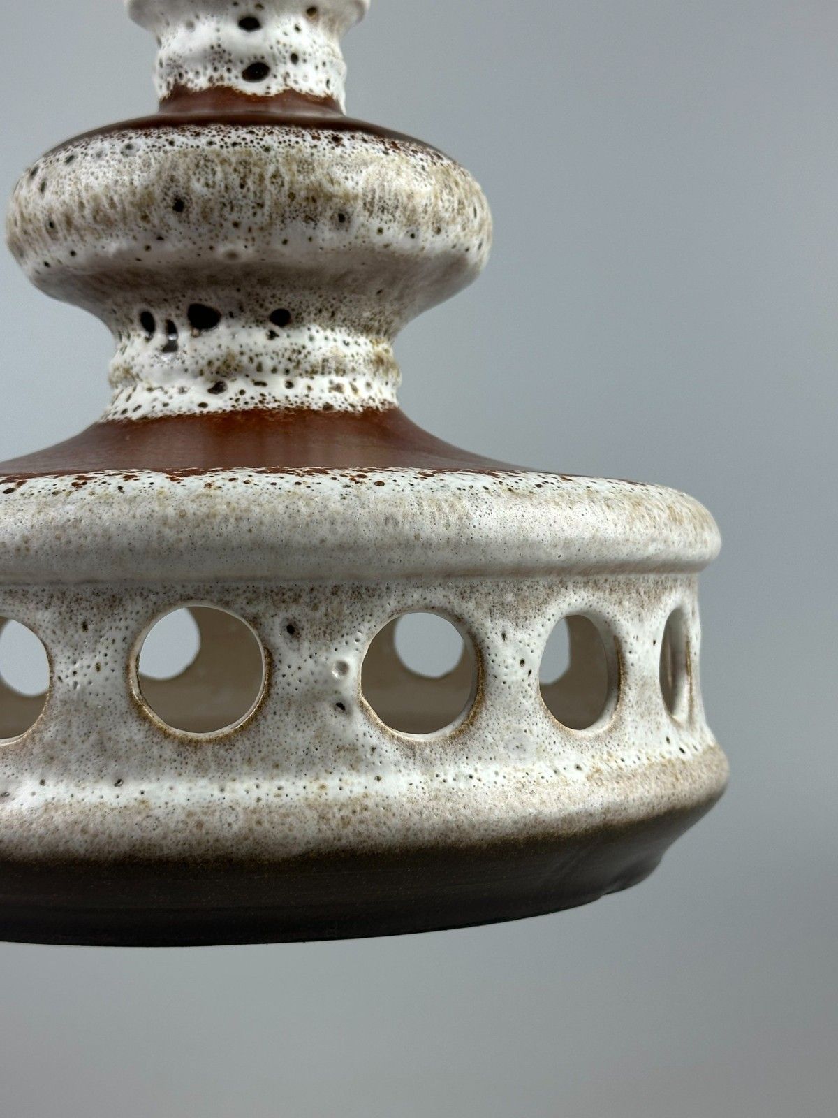 60s 70s Ceramic Ceiling Light Fixture Pendant Mid Century Design photo 113.0