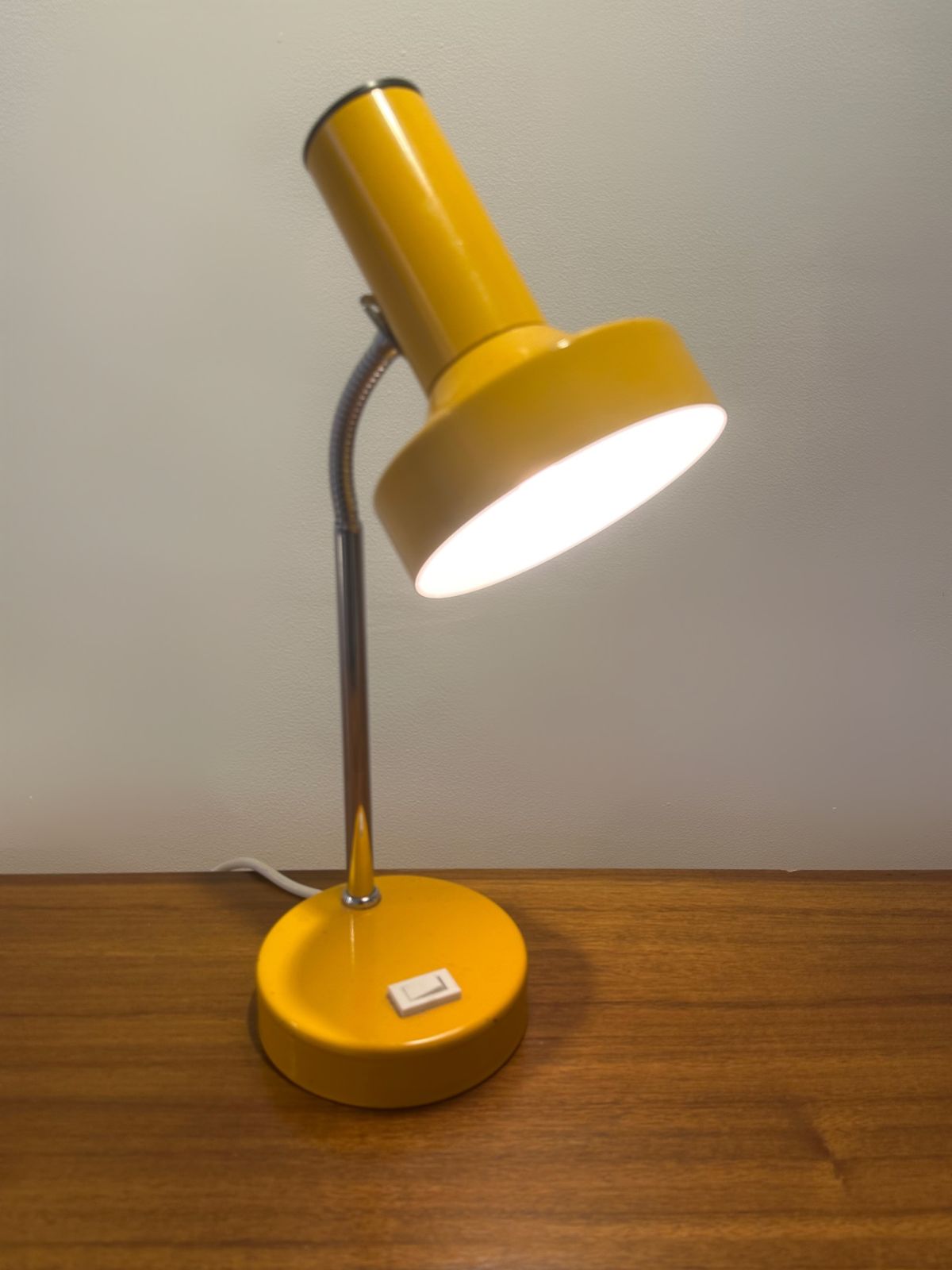 Danish Yellow Table Lamp By Jo Hammerborg For Fog & Mørup, 1960 photo Lighting